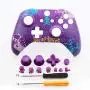 RONSHIN Gamepad Controller-Front Top Up Shell Case Housing Face Plate for Xbox One S Controller Game Cover Purple Skull Gifts for Men