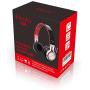 Elecder i39 Headphones with Microphone Foldable Lightweight Adjustable On Ear Headsets with 3.5mm Jack for iPad Cellphones Computer MP3/4 Kindle Airplane School Red/Black