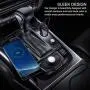 Car Charger, Vogek 50W 10A 4-Port USB Car Charger with Smart Identification Compatible with Galaxy S8 /S7 / S6 / Edge/Plus, Note 5/4 – Black