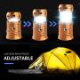 LED Camping Lantern, Solar and Rechargeable Lantern Flashlight Collapsible and Portable Light for Daily/Camp/Hiking/Night Fishing/Emergency/Hurricanes/Storm(1 Pack)