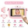 Kids Camera for Girls Gifts Kids Digital Camera Children Selfie Toy Camera, 3.0 Inch Touch Screen Toddler Camera Kids Camcorder Video Recorder with 32G TF Card, Pink