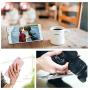ICHECKEY Finger Ring Stand 360 Rotation Cell Phone Ring Stand Holder Grip Kickstand Universal Mobile Phone Ring for iPhone 7 7 Plus 6S 6, Samsung Galaxy S6 S7 S8 S8 Plus, Note, LG (Black)