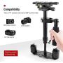 TYCKA S40 Anti-Shake Camera Stabilizer Aluminum Alloy Video 1/4 Screws and 3/8 Screw Hold for Nikon Canon Sony Panasonic Camcorder Camera Video DV Vblog DSLR Handheld Stabilizer