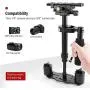 TYCKA S40 Anti-Shake Camera Stabilizer Aluminum Alloy Video 1/4 Screws and 3/8 Screw Hold for Nikon Canon Sony Panasonic Camcorder Camera Video DV Vblog DSLR Handheld Stabilizer