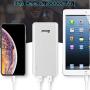 Power Bank Portable Charger 20000mah High Capacity Battery Pack Dual Micro 4A Faster Inputs Compatible LED Flashlight Smart Devices Android Phone and Other Cellphones White (2 Micro Cables Include)