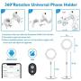 8" Selfie Ring Light with Stand & Cell Phone Holder LED Ringlight for Live Stream/Makeup/YouTube Video/Selfie/Vlog, Compatible with iPhone Xs Max XR Android
