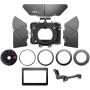 JTZ DP30 Camera Cage 15mm Rail Rod Baseplate Rig+ 4×4" Carbon Fiber Matte Box+ Follow Focus+ Power Supply (LE Version) for SONY A7,A7II,A7R,A7RII,A7S,A7SII DSLR Camera