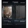 Poetic Explorer Series Designed for Apple iPad 10.2 2019, 7th Generation, Full Body Triple Layers Tough 360 Degree Stand Folio Cover case with Built-in Screen Protector and Pencil Holder, Black