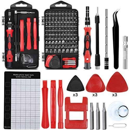 Precision Screwdriver Set Magnetic - Mini 124 in1 Professional Screw driver Tools Sets, PC Repair Tool Kit for Mobile Phone Tablet Computer Watch Camera Eyeglasses Electronic Devices DIY Hand Work