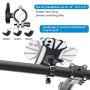 Sokusin Bike Phone Mount, Aluminum Alloy One Second Release Bicycle Holder,Universal Motorcycle Handlebar Mount Compatible with iPhone 11 Pro Max/XR/XS Max/8/7/ Plus,Galaxy S20/S9, 4.7"-6.5" Phones