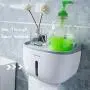 Anfly Toilet Paper Holder - Waterproof Paper Roll Holder Hand Towels Tissue Paper Holder with Shelf Self-Adhesive Tools Free Anfly Toilet Paper Holder - Waterproof Paper Roll Holder Hand Towels Tissue Paper Holder with Shelf Self-Adhesive Tools Free