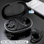 Muzili G4 Wireless Earbuds, [2020 Upgraded] Bluetooth 5.0 in-Ear Bluetooth Headphones, Immersive Bass Sound,36H Playtime,IPX7 Waterproof Sport Earbuds with Mic & Ear Hooks & Charging Case (G4-20)
