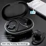 Muzili G4 Wireless Earbuds, [2020 Upgraded] Bluetooth 5.0 in-Ear Bluetooth Headphones, Immersive Bass Sound,36H Playtime,IPX7 Waterproof Sport Earbuds with Mic & Ear Hooks & Charging Case (G4-20)