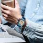 Mens Watches Men Designer Chronograph Waterproof Analogue Quartz Watch Men Stainless Steel Wrist Watch Fashion Large Date Watches for Men