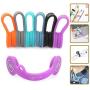 SUNFICON 6 Pack Magnetic Cable Clips Cable Organizers Earbuds Cords Winder Bookmark Clips Whiteboard Noticeboard Fridge Magnets USB Cable Manager Keeper Wrap Ties Straps for Home Kitchen,Office,School