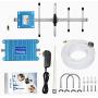 AT&T Cell Phone Signal Booster 4G LTE 700Mhz Band12 /17 T-Mobile ATT Cell Phone Booster Repeater Boost Data+Voice Mobile Signal Booster AT&T Cell Signal Phone Amplifier with Antenna Kits for Home