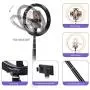 SHANSHUI 11.4 Selfie Ring Light with Stand and Phone Holder, One-Piece Design USB Powered LED Circle Ring Light 3 Color Modes for Tiktok YouTube Video Makeup Live Stream for All Smartphones