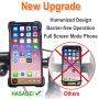 Pioneeryao Bike Phone Mount Universal Adjustable Bicycle Motorcycle Phone Mount Holder Mountain Bike Road Bike Accessories for Most 4.5"-7.2" Smart Phones (for Handlebar)