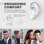 Wireless Earbuds Bluetooth 5.0 Headset with 24H Charging Case, Built in Mic Noise Cancelling Stereo Headphone in-Ear Earbuds IPX5 Waterproof Earpods with Deep Bass for iPhone Airpods/Android