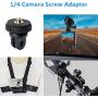 Tripod Adapter Mounts with Camera 1/4-20 Screw Adapter Compatible for Gopro Hero Action Cameras by WOLEYI