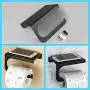 Alise Toilet Paper Holder Tissue Holders Thickened SUS304 Stainless Steel Paper Storage with Mobile Phone Storage Shelf,One-Piece Design,Matte Black Alise Toilet Paper Holder Tissue Holders Thickened SUS304 Stainless Steel Paper Storage with Mobile Phone Storage Shelf,One-Piece Design,Matte Black