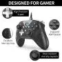 IFYOO XONE Wired PC Controller USB Gaming Gamepad Joystick for Computer & Laptop (Windows 10/8/7/XP, Steam), Android and PS3 - [3M Detachable USB Cable] Black (Renewed)