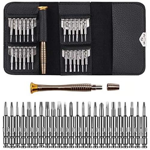 MMOBIEL 25 in 1 Pro Toolkit Pentalobe Torx Phillips Screwdrivers compatible with Smartphones Tablets Notebooks PSP etc.