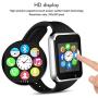Padgene Bluetooth Smartwatch,Touchscreen Wrist Smart Phone Watch Sports Fitness Tracker with SIM SD Card Slot Camera Pedometer Compatible with iPhone iOS Android for Kids Men Women (Black Silver)