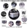 FANCYDELI Dog-Car-Booster-Seat Upgrade Metal Frame Construction with Clip-On Safety Leash and Dog Blanket,Perfect for Small Pets up to 15lbs