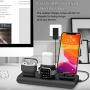 Wireless Charger for iPhone, Wireless Charging Stand for AirPods and Apple Watch, 4 in 1 Apple Charging Station Qi 7.5 W/10W Fast Charging Pad Compatible with iPhone 11/11 Pro/8/8 Plus/Xs MAX/XS/XR