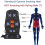 Sotion Vibrating Back Massager for Car Seat Massager, Chair Massager with Heat for Relieve Stress and Fatigue for Back, Shoulder and Thighs