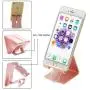 Honsky Solid Portable Universal Aluminum Desktop Desk Stand Hands Free Mobile Smart Cell Phone Holder Tablet Display Stand, Rose Gold Honsky Solid Portable Universal Aluminum Desktop Desk Stand Hands Free Mobile Smart Cell Phone Holder Tablet Display Stand, Rose Gold