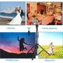 Selfie Stick Tripod, 54" Extendable Tripod Stand Phone Tripod Camera Tripod Wireless Remote Shutter Compatible with iPhone 11 pro Xs Max Xr,Android,Vlogging/Streaming/Photography/Recording