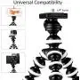 Phone Tripod, Portable Flexible Tripod Adjustable Cell Phone Tripod with Wireless Remote and Universal Clip Mini Tripod Stand Holder for iPhone 11 Pro XS MAX XR,Android Phone Samsung GoPro Camera