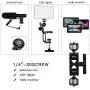 Adjustable Articulating Camera Clamp Action Camera Bike Mount Compatible with Monitor LED Action Camera Gopro 7 OSMO Action DSLR Canon Nikon Sony Adjustable Articulating Camera Clamp Action Camera Bike Mount Compatible with Monitor LED Action Camera Gopro 7 OSMO Action DSLR Canon Nikon Sony