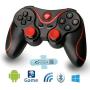 A-szcxtop Android Bluetooth Gamepad Wire Wireless Rechargeable Game Controller Support for Smart Phone,Pad,TV,TV Box with Android Platform 3.2 or Above