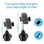 Lorima Car Phone Cup Holder, Adjustable Phone Holder Phone Mount for iPhone 11 Pro/XR/XS Max/X/8/7 Plus/6s SE Samsung Galaxy