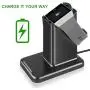 Moutik Ionic Charger for Fitbit-Watch Phone Tablet Smart Mobile 2 in 1 Charger Stand Holder Magnetic Charging Dock Station for Fitbit Ionic Smart Watch with 3.3ft USB Charging Cable Moutik Ionic Charger for Fitbit-Watch Phone Tablet Smart Mobile 2 in 1 Charger Stand Holder Magnetic Charging Dock Station for Fitbit Ionic Smart Watch with 3.3ft USB Charging Cable