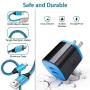 Micro USB Charger, Wall Charger Block with 6FT Android Fast Charging Cable Compatible for Samsung Galaxy S7 S6 S5 J7 J7V J8 J3 J3V J5 J6 Plus J4 J2 A10 Note 5 4,LG K40 K50 K20,Moto E6 E5 E4 G4 G5 G3