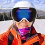 Keenso Ski Protection Glasses Outdoor Ski Protection Glasses Anti-Fog Anti-Wind Skiing Snow Snowboard Goggles