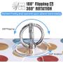 Transparent Phone Ring Stand Holder - EI Sonador Cell Phone Ring Holder Finger Grip 360 Degree Rotation (2 Silver Diamond)