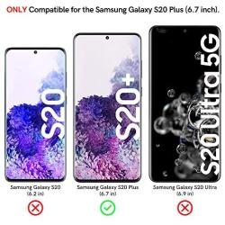 EGV [2 Pack Screen Protector for Samsung Galaxy S20 Plus Tempered Glass [Fingerprint Unlock Compatible] [Easy to Install] [Case Friendly]