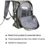 SHARKMOUTH Tactical MOLLE Hydration Pack Backpack 900D with 2L Leak-Proof Water Bladder, Keep Liquids Cool for Up to 4 Hours, Daypack for Hiking, Cycling, Running, Hunting, USA Flag Patch