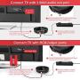 Wireless TV Headphones, RCA Over Ear Hi-Fi Stereo Headset for TV Watching PC VCD, Headphones with 2.4GHz RF Transmitter, Charging Dock for Seniors Hearing Impaired, 100ft Range, Rechargeable, Black