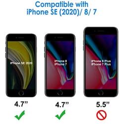 JETech Privacy Screen Protector for Apple iPhone SE 2nd Generation, iPhone 8 and iPhone 7, Anti-Spy Tempered Glass Film, 2-Pack
