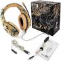 Camouflage Headset Bass Gaming Headphones Game Earphones Casque with Mic for P4S PC Mobile Phone New One Tablet