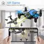 Drone for Kids - Attop Drones with Camera for Kids, AR Game Mode RC Mini Drone w/App Gravity/Voice Control/Trajectory Flight/Altitude Hold 360°Flip Kids Drone Foldable & Portable-Blue Drone for Kids - Attop Drones with Camera for Kids, AR Game Mode RC Mini Drone w/App Gravity/Voice Control/Trajectory Flight/Altitude Hold 360°Flip Kids Drone Foldable & Portable-Blue