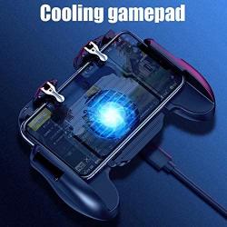 XuBa H5 Hand Grip Mobile Phone Gamepad Retractable Cooling Fan Joystick Controller Battery Holder Hollow Trigger H5 Fan with Battery