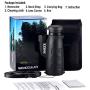 SMIZZE HD Monocular Telescope 12x50 High Definition BAK-4 FMC Glass Lens Waterproof Fogproof Shockproof One Hand Focus Durable Compact Starscope Bird-Watching Hunting Concerts Travel Wildlife Hiking