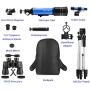 MaxUSee Travel Scope with Backpack - 70mm Refractor Telescope & 10X50 HD Binoculars Bak4 Prism FMC Lens for Moon Viewing Bird Watching Sightseeing